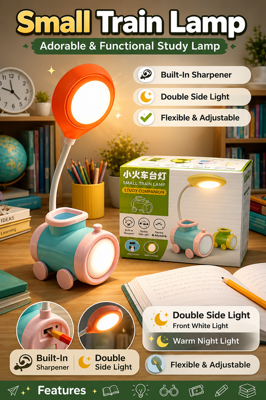 Train study table lamp